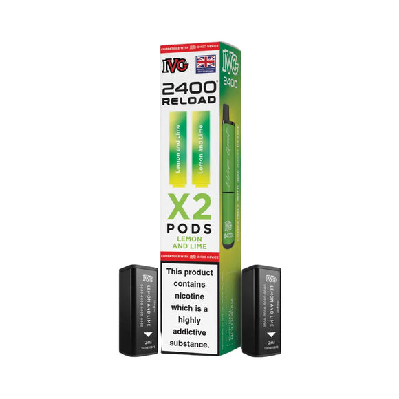 IVG Reload Lemon & Lime Pods x2 2400