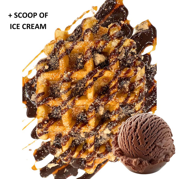 Chocolate Caramel Waffle