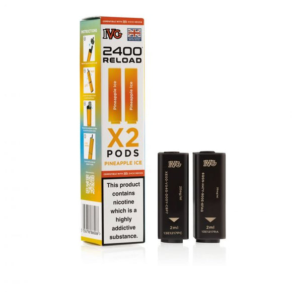 IVG Reload Pineapple Ice Pods x2 2400