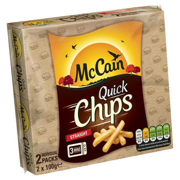 McCain Quick Chips Straight 2 x 100g (200g)