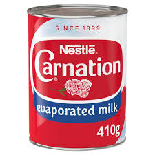 Nestle carnation evaporated milk 410g