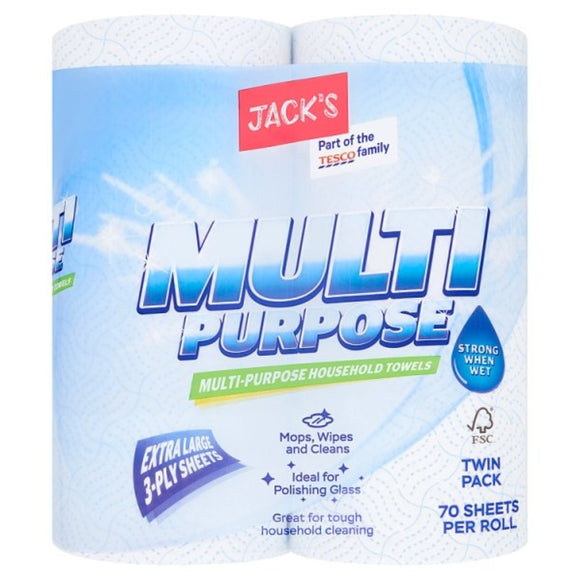 Jack’s Multi Purpose Paper Towels Twin Pack