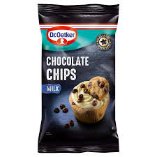 Dr. Oetker milk chocolate chips 100g
