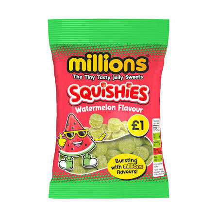 Millions Squishies Watermelon Flavour 100g