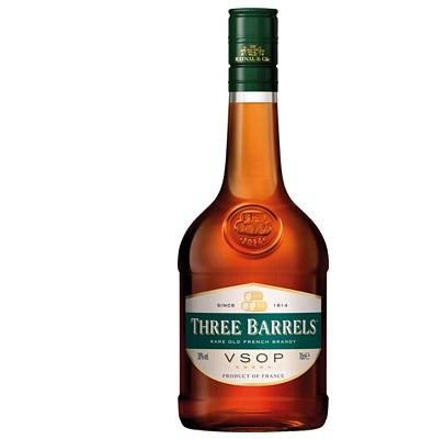 Three Barrels VSOP Brandy 70cl