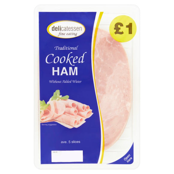 Delicatessen Fine Eating Cooked Ham 90g