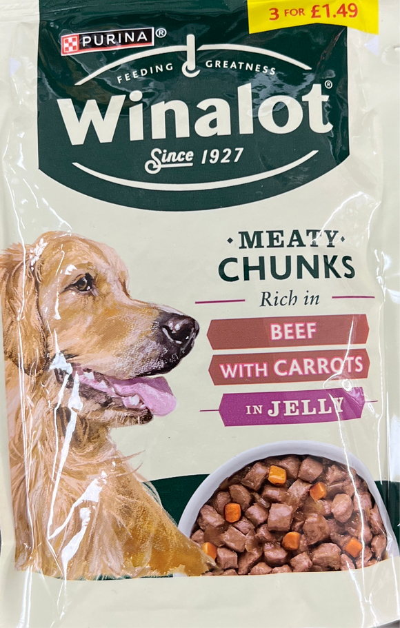 Winalot perfect portions chicken & beef in jelly multipack 3x100g