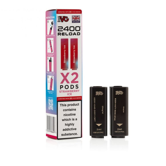 IVG Reload Strawberry Ice Pods x2 2400