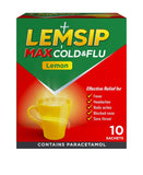 Lemsip Max Cold & Flu Lemon 10 Sachets