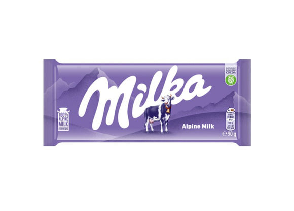 Milka Milk Chocolate Tablet 90 Gr