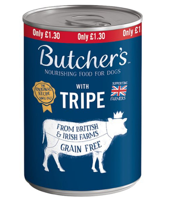 Butcher's Tripe Dog Food Tin 400g