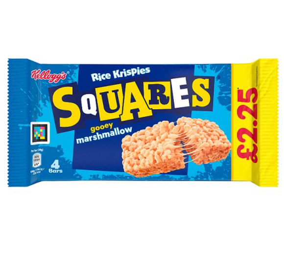 Kellogg's Squares Gooey Marshmallow Rice Krispies Bar 4 x 28g (112g)