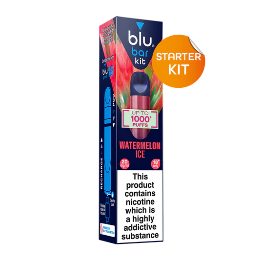 Blu Bar 20mg Watermelon Ice Vape Kit 1000