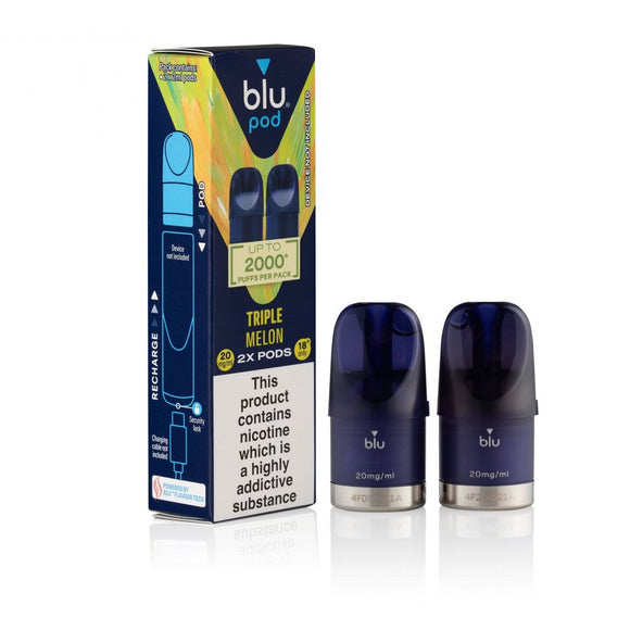 Blu Bar Pods Triple Melon 2x2ml (2000 Puffs)