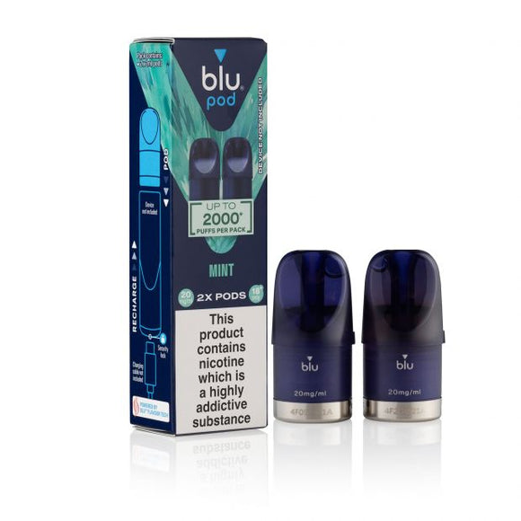 Blu Bar Pods Mint 2x2ml (2000 Puffs)