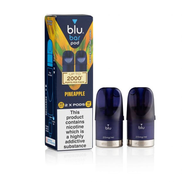 Blu Bar Pods Pineapple 2x2ml (2000 Puffs)
