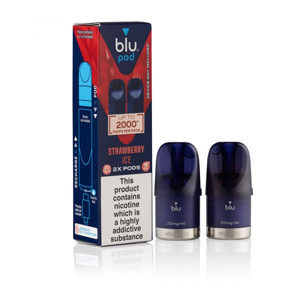 Blu Bar Pods Strawberry Ice 2x2ml (2000 Puffs)