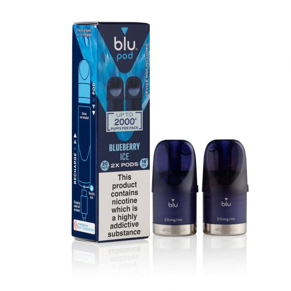Blu Bar Pods Blueberry Ice 2x2ml (2000 Puffs)