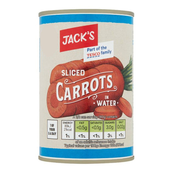 Jack’s Sliced Carrot 300g