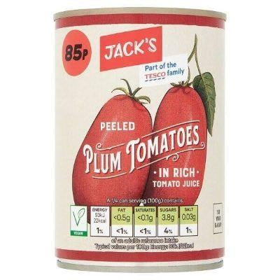 Jack’s Plum Tomatoes 400g