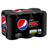 Pepsi max 6 pack 6x330ml
