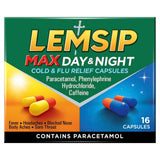 Lemsip Max Day & Night Cold & Flu Relief 16 Capsules