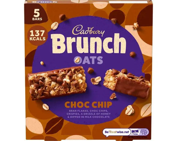 Cadbury Brunch Bar Choc Chip 5 Pack 140g