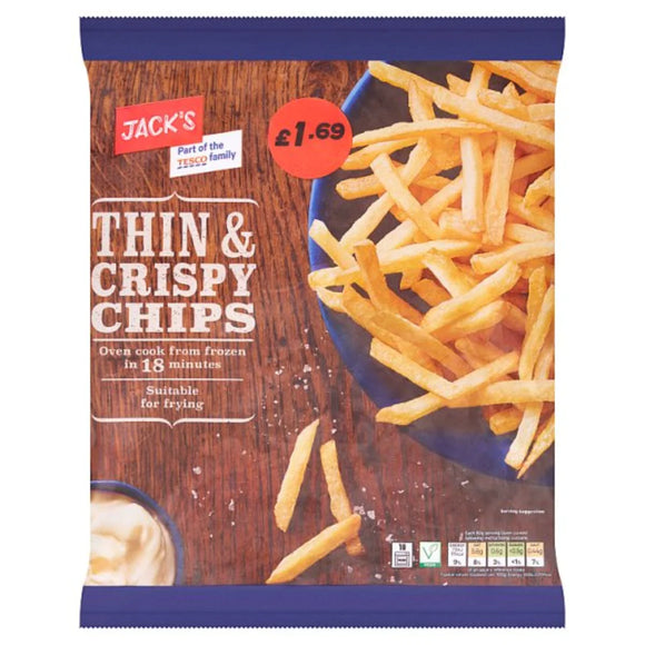Jack’s Thin & Crispy Chips 750g