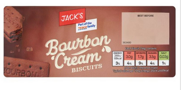 Jack's Bourbon creams 150g