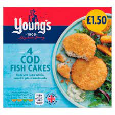 Youngs 4 Cod Fish Cakes 200g