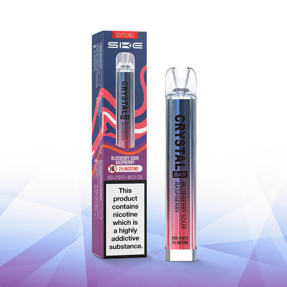 SKE Crystal Bar Kit Blueberry, Sour Raspberry 20mg 600