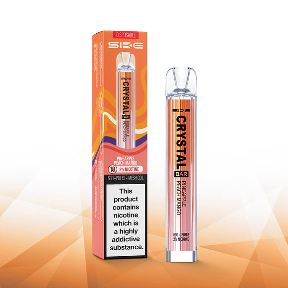 SKE Crystal Bar Kit Pineapple, Peach, Mango 20mg 600