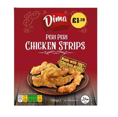 Dima Piri Piri Chicken Strips 190g