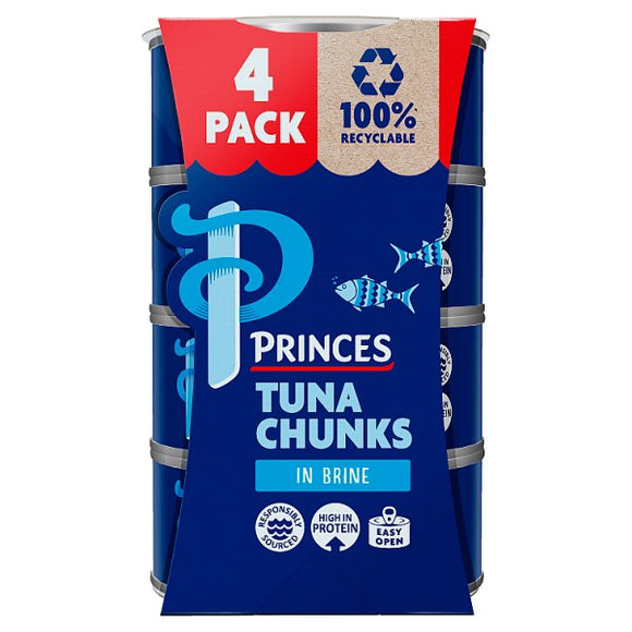 Princes tuna chunks brine 4 pack