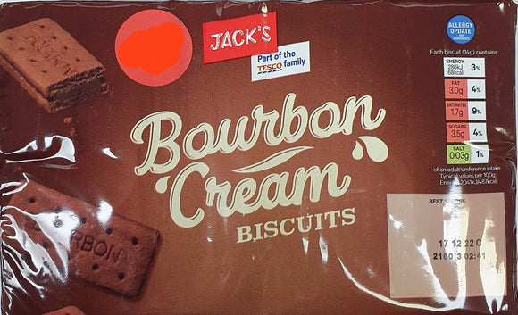 Jack's bourbon creams 400g