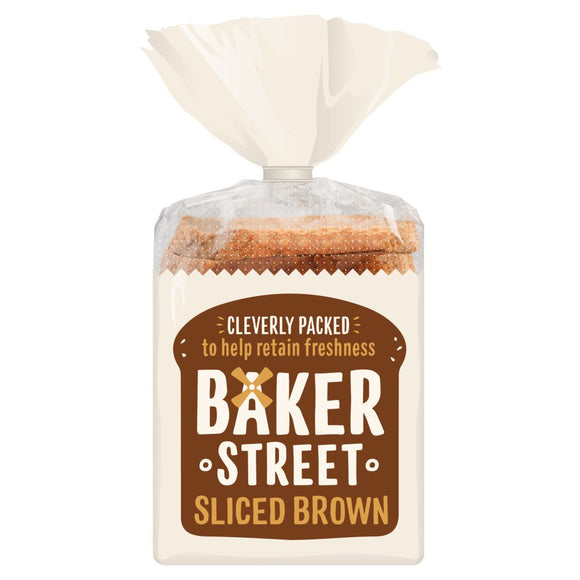 Baker street  brown sliced bread 600g
