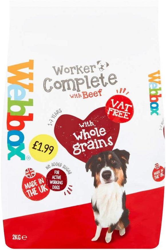Webbox Complete Working Dog Beef 2kg