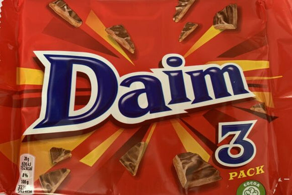 Cadbury daim multipack 3 x 28g