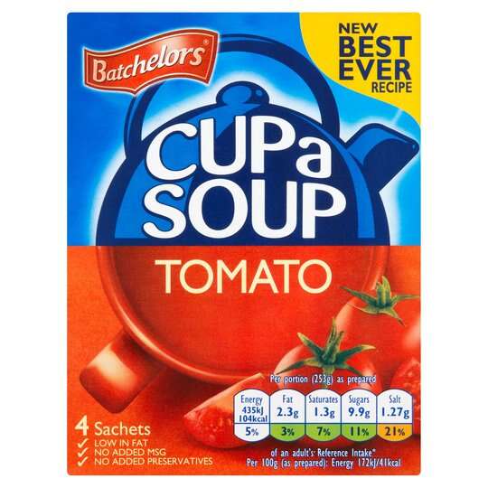 Batchelors cupasoup tomato 93g